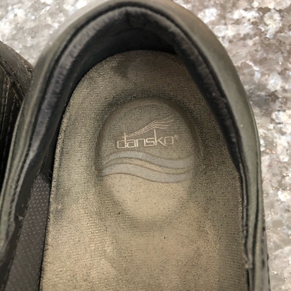 Dansko Kip black leather lace up walking shoes - Picture 5 of 10